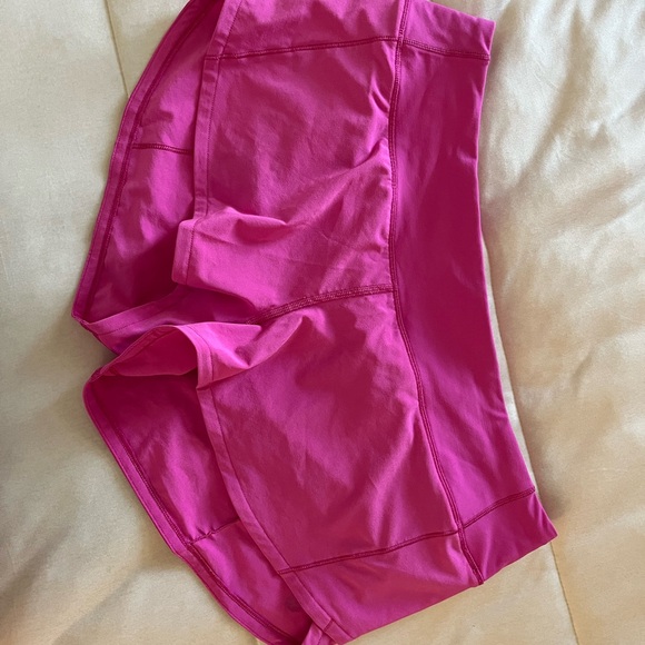 lululemon athletica Women's Pink Speed Up Shorts 2.5” - Picture 8 of 10